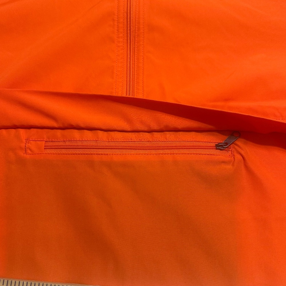 NWT Champion FedEx Mens Large Orange Half Zip Hooded Windbreaker Outdoor Jacket - Picture 8 of 10